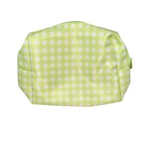 Ipsy Green Gingham Cosmetic Bag